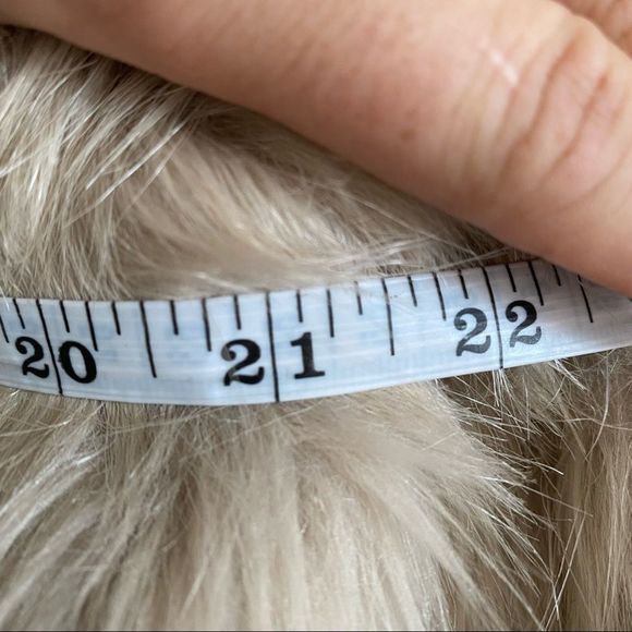 Twik faux fur coat beige size M EUC - Picture 10 of 11